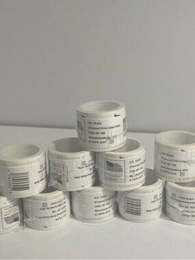 U.S. Flag 2025 Forever Stamps Roll-10 rolls 1000